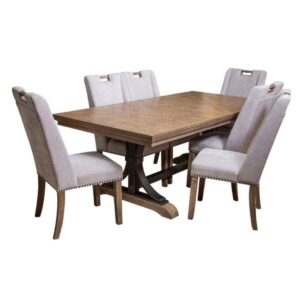 Dining Table-Ceramic Top+ PU Side Chairs