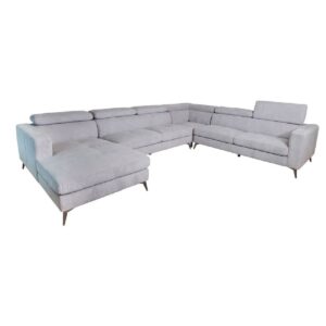 Florence II Fabric Corner Sofa + Chaise, Left